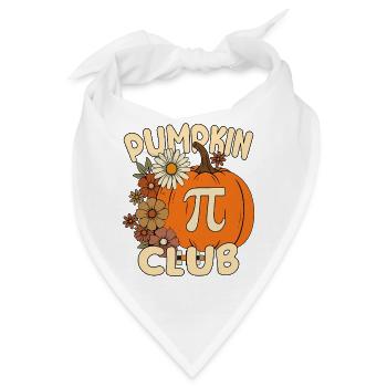Pumpkin Pi Club Mathematik-Halloween - Bandana - Weiß - Vorne