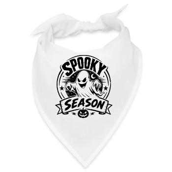 Spooky Season Geist - Bandana - Weiß - Vorne