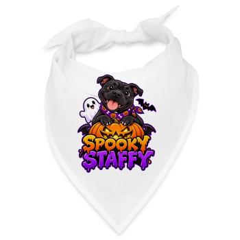 Spooky Staffy - Bandana - Weiß - Vorne