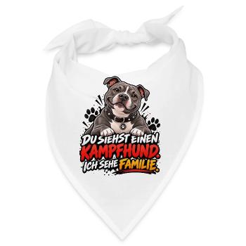Ich sehe Familie - Bandana - Weiß - Vorne