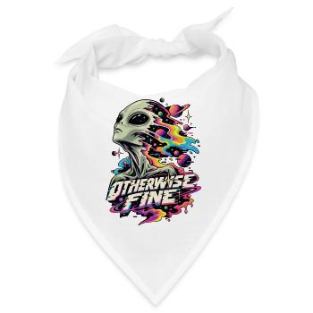 Alien Cosmic Flux - Bandana - Weiß - Vorne
