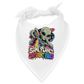 Gleicher Planet, andere Vibes - Bandana - Weiß - Vorne