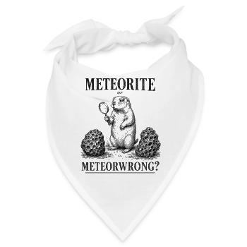  Meteorit Oder Meteorirgendein Präriehund - Bandana - Weiß - Vorne