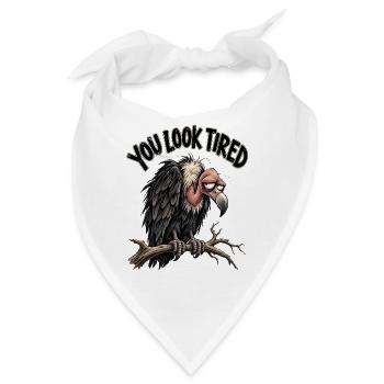 You Look Tired - Bandana - Weiß - Vorne