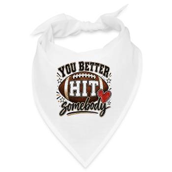Gridiron Heart Hit - Bandana - Weiß - Vorne