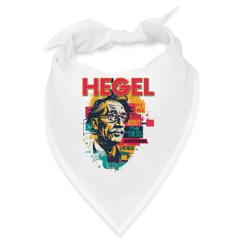 Hegel Pop Art: Thesis & Synthesis - Bandana - Weiß - Vorne