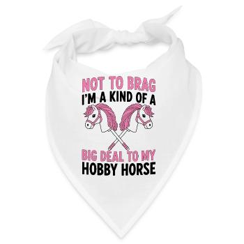 Big Deal To My Hobby Horse - Bandana - Weiß - Vorne