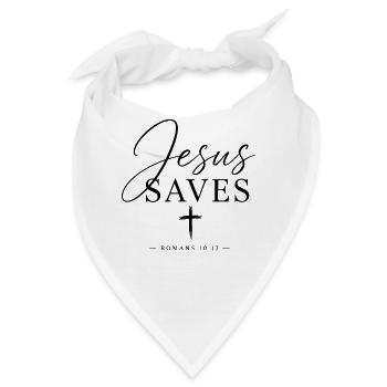 Jesus rettet die Römer - Bandana - Weiß - Vorne