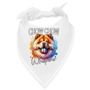 Chowchow Flüsterer - Bandana - Weiß - Vorne