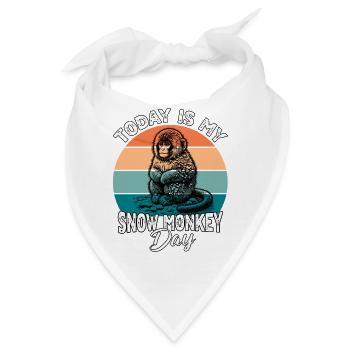 Schneeaffe Snow Monkey - Bandana - Weiß - Vorne