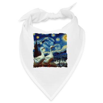 Gans Starry Night - Bandana - Weiß - Vorne