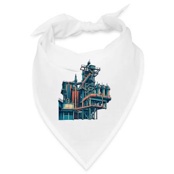 Landschaftspark Duisburg Retro - Bandana - Weiß - Vorne