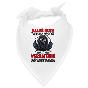 Verräterin Neuer Job - Bandana - Weiß - Vorne