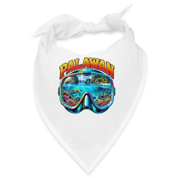 Palawan Philippinen Tauchen Schnorcheln Urlaub - Bandana - Weiß - Vorne