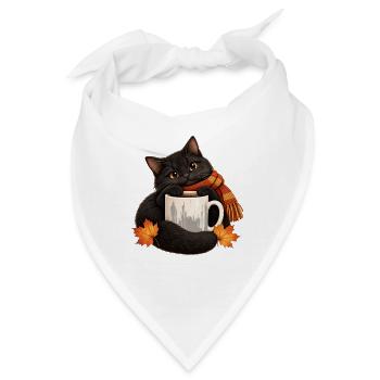 Black Cat Rain Boot - Bandana - Weiß - Vorne