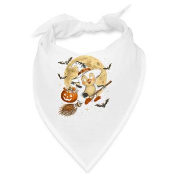 Pinguin-Hexe Halloween-Pinguin - Bandana - Weiß - Vorne