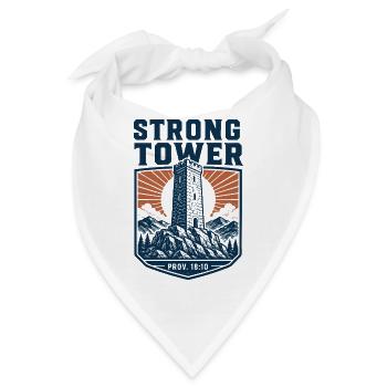 Starke Turm-Sprichwörter - Bandana - Weiß - Vorne
