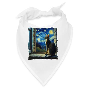 Orientalisch Kurzhaar Starry Night - Bandana - Weiß - Vorne