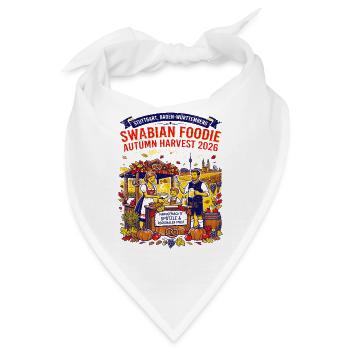 Baden Swabian Foodie Autumn Harvest Stuttgart Food - Bandana - Weiß - Vorne