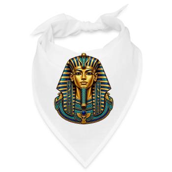 Tutanchamun – Goldene Maske - Bandana - Weiß - Vorne