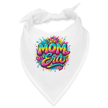 Mom Squad Bunte Mama Königin Herzen - Bandana - Weiß - Vorne