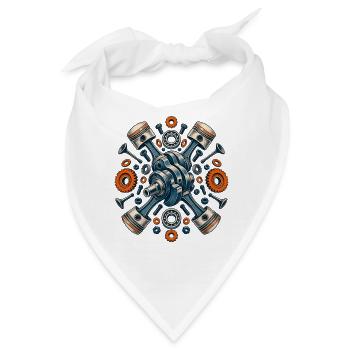 Bahnmechanik - Bandana - Weiß - Vorne