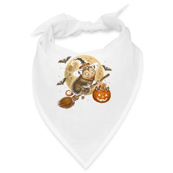Opossum Hexe Halloween Opossum - Bandana - Weiß - Vorne