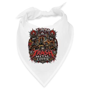 Thrash Metal Lover – Extreme Heavy Metal Music Fan - Bandana - Weiß - Vorne