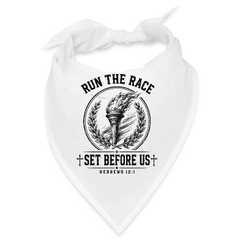Lauf das Rennen Hebräer - Bandana - Weiß - Vorne