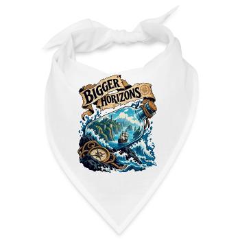 Größere Horizonte - Bandana - Weiß - Vorne