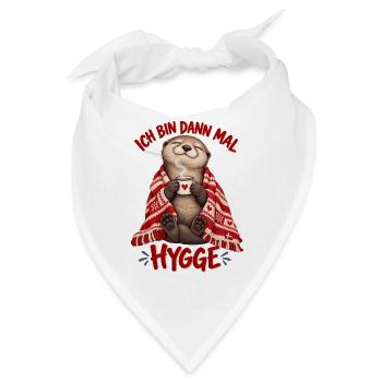 Ich bin dann mal Hygge Otter Dänemark - Bandana - Weiß - Vorne