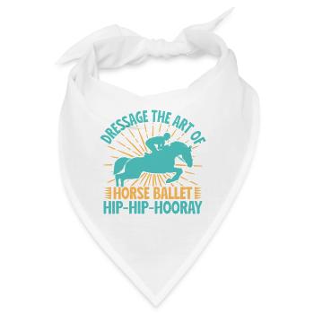 Hobby Horse Rider Dressage Ballet English Riding - Bandana - Weiß - Vorne