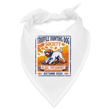 Truffle Hunting Dog Society Alba Piedmont - Bandana - Weiß - Vorne