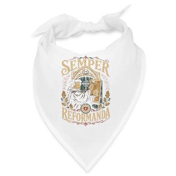 Semper Reformanda - Bandana - Weiß - Vorne