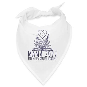 Werdende Mama 2027 Neues Kapitel beginnt - Bandana - Weiß - Vorne
