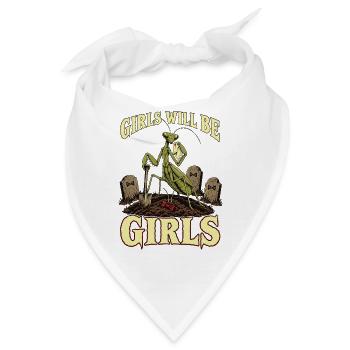 Girls Will Be Girls – Praying Mantis Graveyard - Bandana - Weiß - Vorne