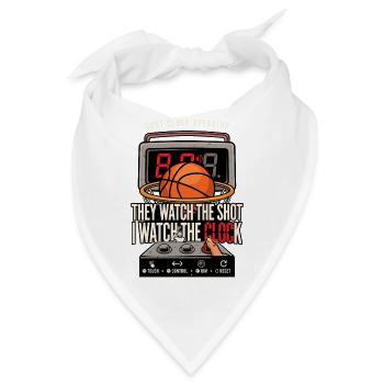 Shotclock Operator – Ich sehe die Uhr - Bandana - Weiß - Vorne