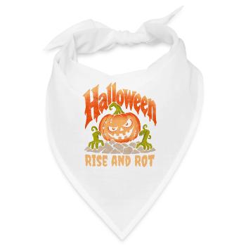 Halloween Kürbisaufstieg und Verrottung - Bandana - Weiß - Vorne