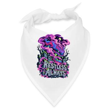 Neon Drache Graffiti Restless Always - Bandana - Weiß - Vorne