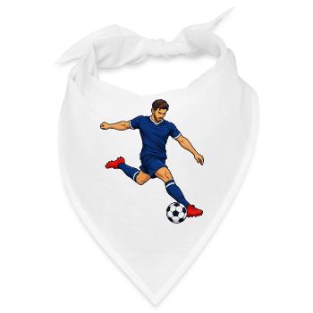 Fußball-Stürmer-Kick - Bandana - Weiß - Vorne
