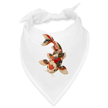 Koi-fische Japanische Koi-fische Koi-karpfen - Bandana - Weiß - Vorne