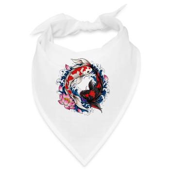 Koi-fische Japanische Koi-fische Koi-karpfen - Bandana - Weiß - Vorne