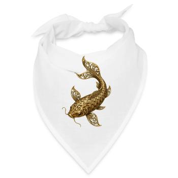 Koi-fische Japanische Koi-fische Koi-karpfen - Bandana - Weiß - Vorne