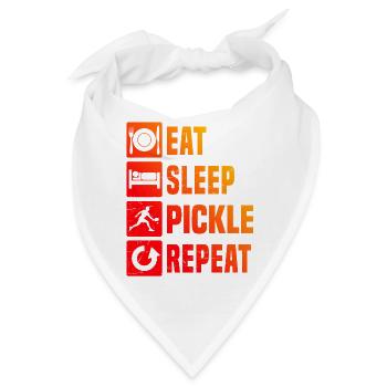 Pickleball players Motiv rund um Pickleballspieler - Bandana - Weiß - Vorne