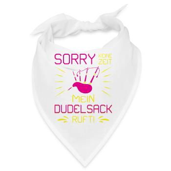 Dudelsackspieler Dudelsack Männer Geschenk - Bandana - Weiß - Vorne