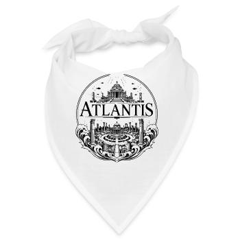 Atlantis Ancient City Emblem - Bandana - Weiß - Vorne