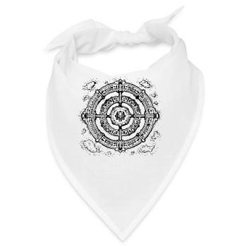 Atlantis City Karte - Bandana - Weiß - Vorne