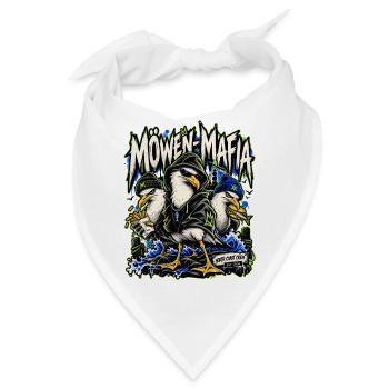Möwen-Mafia – North Coast Streetwear - Bandana - Weiß - Vorne