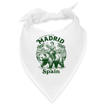 The Welcome To Madrid Spain European City - Bandana - Weiß - Vorne