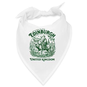 The Welcome To Edinburgh United Kingdom - Bandana - Weiß - Vorne